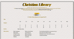 Desktop Screenshot of christianlibrary.org