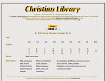 Tablet Screenshot of christianlibrary.org